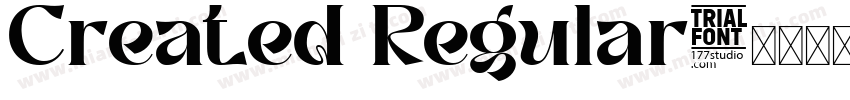 Created Regular字体转换